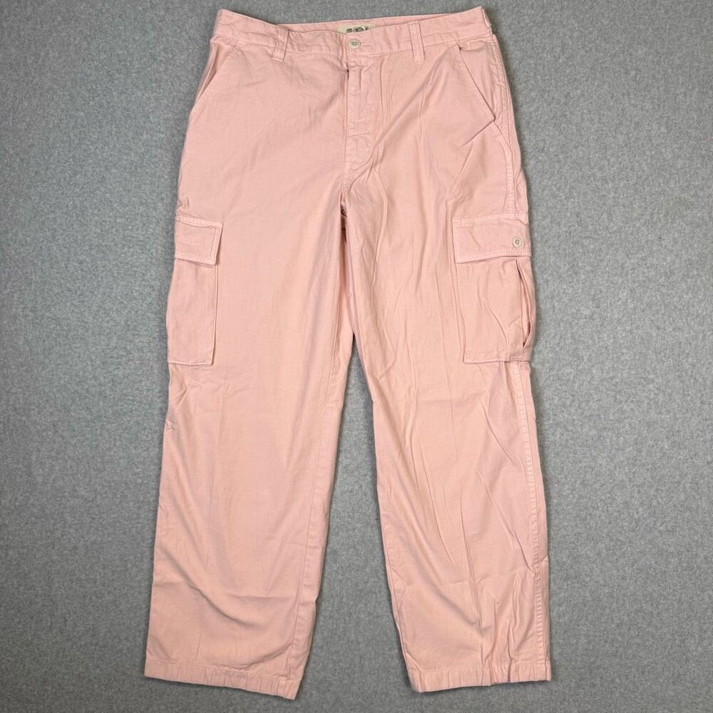 Madewell Women's Size 30 Pink Cargo Ankle Length Pants 29" Inseam